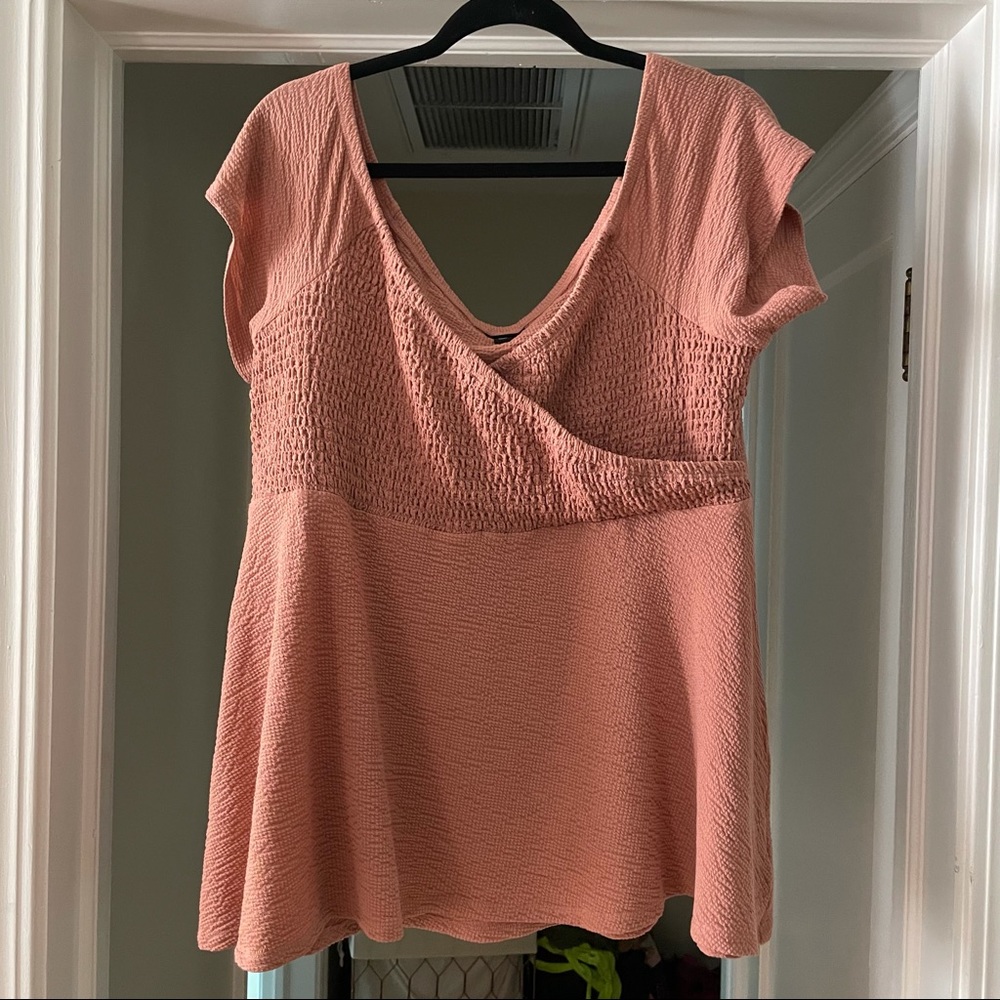 Torrid Pink Off the Shoulder Stretchy Top